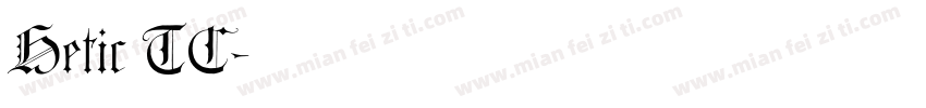 Hetic TC字体转换
